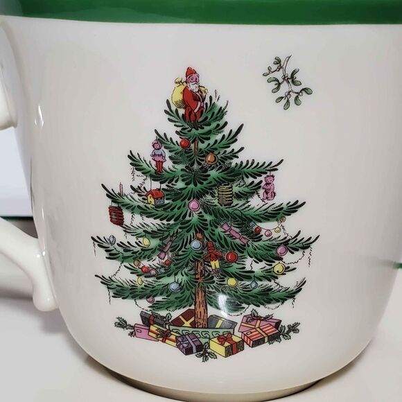 Spode Christmas Tree Mug and Snack Plate - Picture 3 of 9